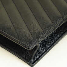 YSL Black Cassandre Envelope Chain Wallet