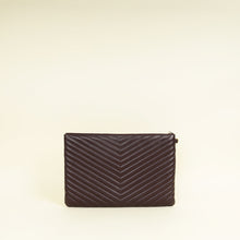YSL Wine Cassandre Zip Document Holder Large Pouch