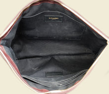 YSL Wine Cassandre Zip Document Holder Large Pouch