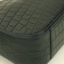 YSL Forest Green Croco Embossed LE 5 À 7 Shoulder Bag