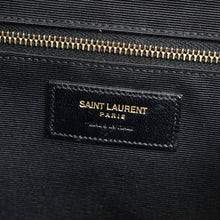 YSL Green Monogram Envelope Satchel Bag