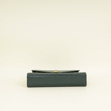 YSL Green Monogram Envelope Satchel Bag