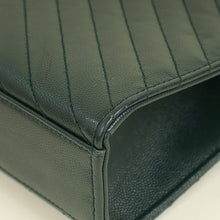 YSL Green Monogram Envelope Satchel Bag