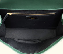 YSL Green Monogram Envelope Satchel Bag