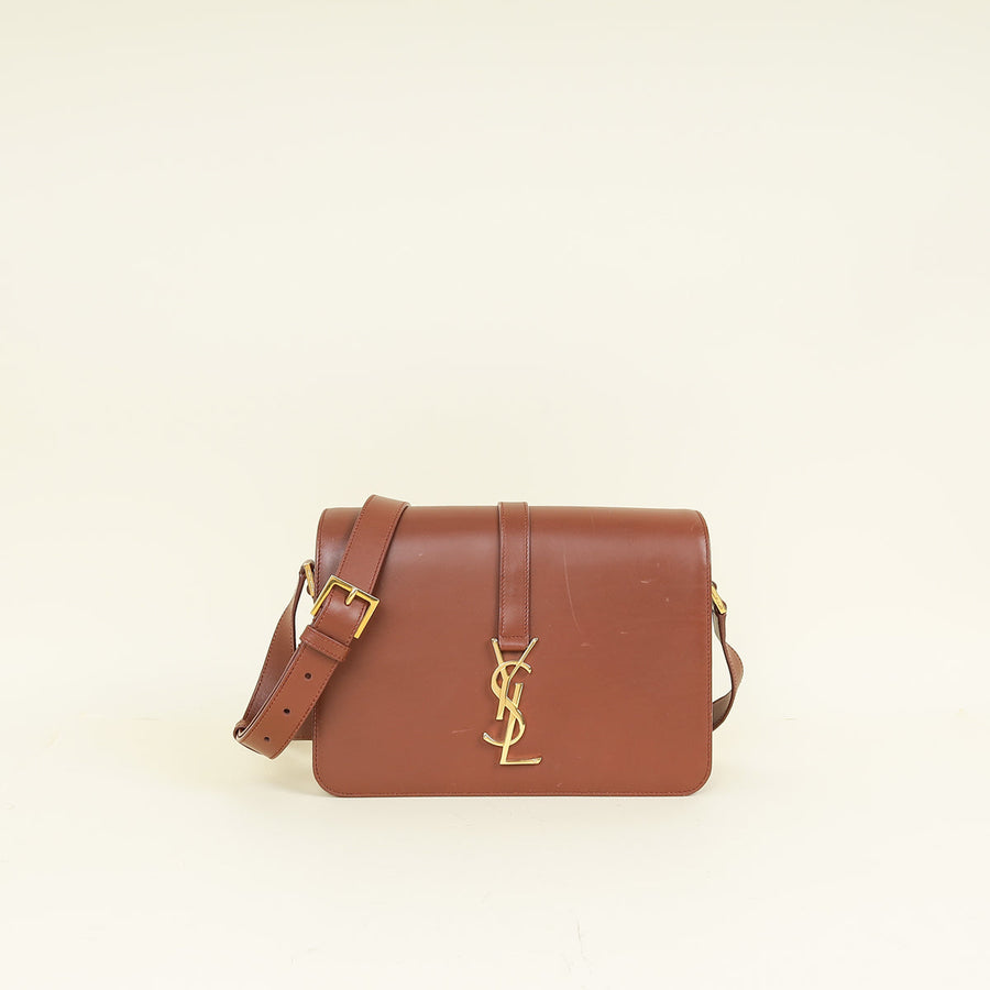 YSL Brown Monogram Universite Medium Bag