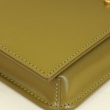 YSL Khaki Green Cassandre Phone Holder With Chain