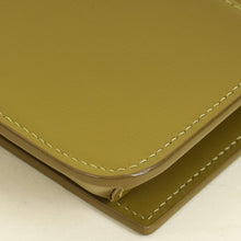 YSL Khaki Green Cassandre Phone Holder With Chain