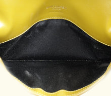 YSL Khaki Green Cassandre Phone Holder With Chain