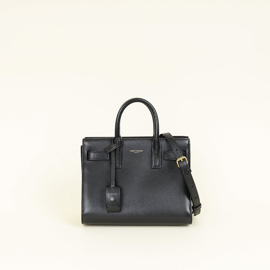 YSL Black Sac De Jour Nano Bag