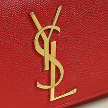 YSL Red Monogram Kate Satchel Chain Shoulder Bag