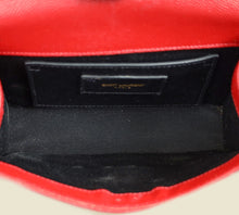YSL Red Monogram Kate Satchel Chain Shoulder Bag