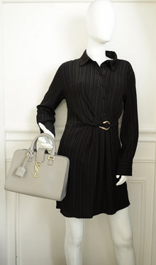 YSL Grey Baby Monogram Cabas Bag