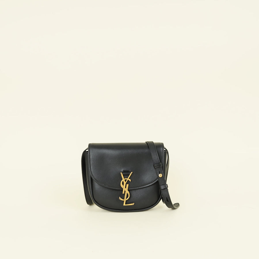 YSL Black Kaia Flap Satchel Bag