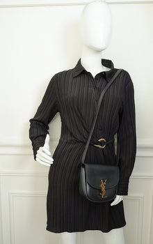 YSL Black Kaia Flap Satchel Bag