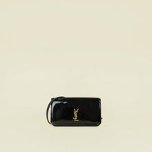 YSL Black Cassandre Phone Holder w/ Chain