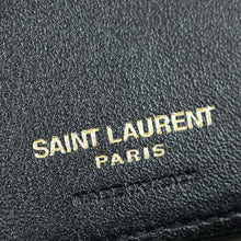 YSL Black Cassandre Phone Holder w/ Chain