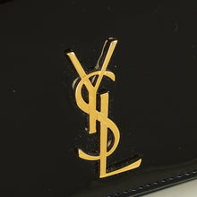 YSL Black Cassandre Phone Holder w/ Chain