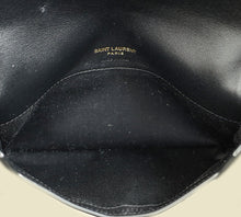 YSL Black Cassandre Phone Holder w/ Chain