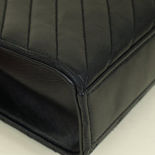 YSL Black Chevron Satchel Flap Medium Shoulder Bag