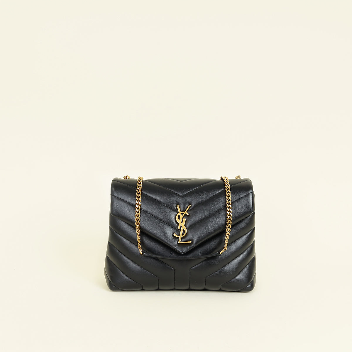 YSL Black Loulou Small Flap Shoulder Bag