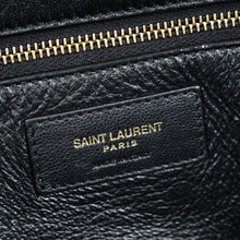 YSL Black Sade Envelope Quilted Large Clutch