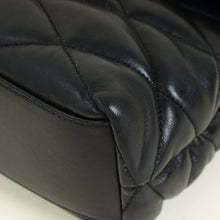 YSL Black Sade Envelope Quilted Large Clutch