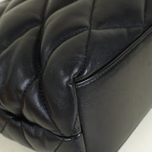YSL Black Sade Envelope Quilted Large Clutch