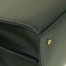 YSL Forest Green Cassandra Top Handle Medium Bag