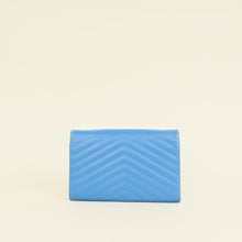 YSL Blue Cassandre Classic Wallet On Chain