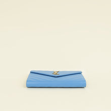 YSL Blue Cassandre Classic Wallet On Chain