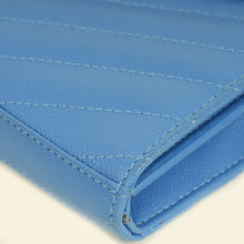 YSL Blue Cassandre Classic Wallet On Chain