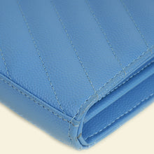 YSL Blue Cassandre Classic Wallet On Chain