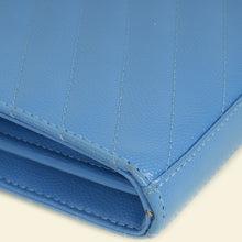 YSL Blue Cassandre Classic Wallet On Chain