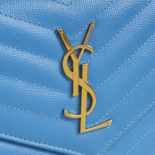 YSL Blue Cassandre Classic Wallet On Chain