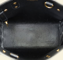 YSL Black Croco Embossed Sac De Jour Nano Bag