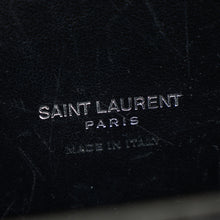 YSL Black Sac De Jour Crocodile Embossed Nano Bag
