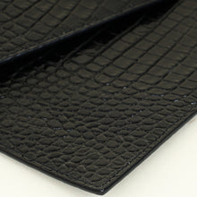 YSL Croco Embossed Uptown Clutch