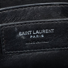 YSL Grey Kate Tassel Croco Embossed Medium Shoulder Bag
