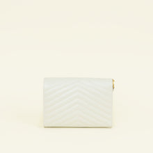 YSL Vintage Blanc Cassandre Flap Pouch