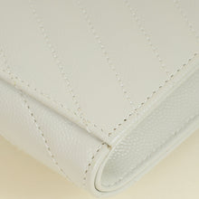 YSL Vintage Blanc Cassandre Flap Pouch