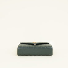YSL Dark Green Mix Quilt Envelope Chain Medium Shoulder Bag