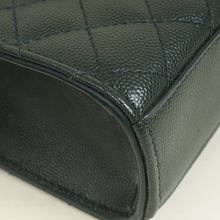 YSL Dark Green Mix Quilt Envelope Chain Medium Shoulder Bag