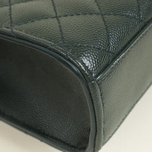 YSL Dark Green Mix Quilt Envelope Chain Medium Shoulder Bag