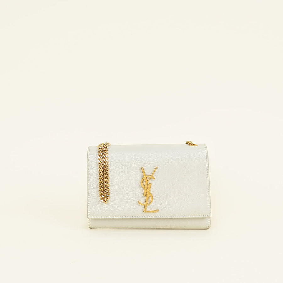 YSL Blanc Vintage Kate Small Shoulder Bag