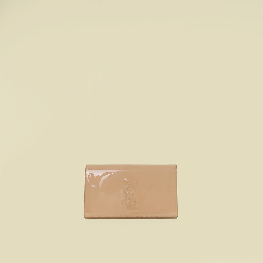 YSL Nude Belle De Jour Large Clutch