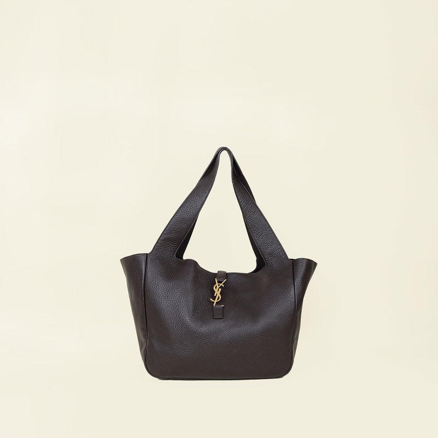 YSL Chocolate Le 5 à 7 Bea Tote Bag