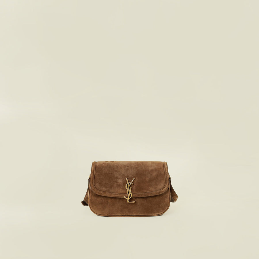 YSL Brown Solferino Small Shoulder Bag