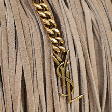 YSL Brown Grace Fringed Small Chain Bag