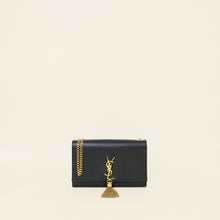 YSL BlackMonogram Kate Tassel Shoulder Bag