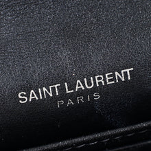 YSL Black Croco Embossed Sunset Wallet on Chain